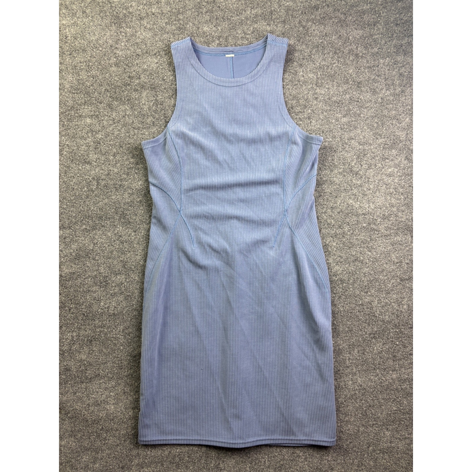 Lululemon Ribbed Tank Dress Womens 10 Sleeveless Mini Racerback Casual Active